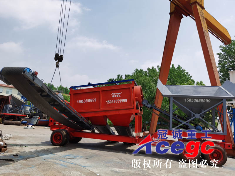 實(shí)用移動滾筒篩洗砂機(jī) 實(shí)用移動滾筒篩洗砂機(jī)