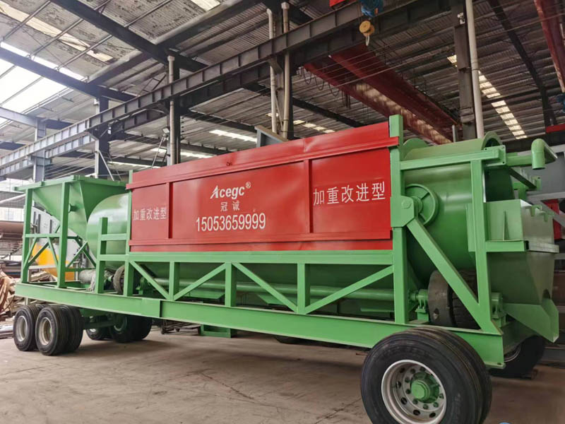 移動式加重改進(jìn)型滾筒洗砂機(jī) 移動式加重改進(jìn)型滾筒洗砂機(jī)